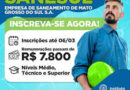 Com cargos e salários de mais de R$ 7 mil, concurso da Sanesul recebe inscrições até o dia 6 de março