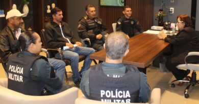Mais segurança: Prefeita de Jateí celebra chegada de novos soldados ao pelotão PM local