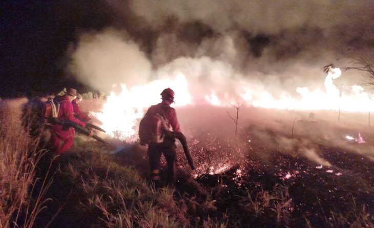 Operação Pantanal: atuação do Corpo de Bombeiros contribui para controle de incêndio em parque estadual de MS