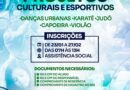 Projetos sociais: Inscrições abertas para cultura e esportes da inclusão e da cidadania em Vicentina