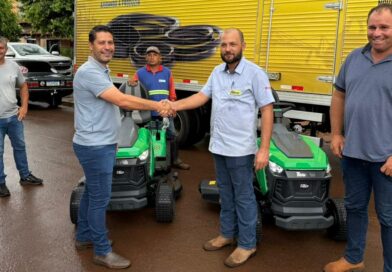 Prefeitura de Vicentina investe em equipamentos de limpeza dos espaços públicos