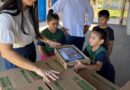 Com admiração e encantamento, estudantes recebem material escolar em Vicentina