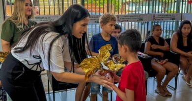 Em Vicentina, distribuição de ovos de chocolate entrega alegria e afeto às crianças e escolas