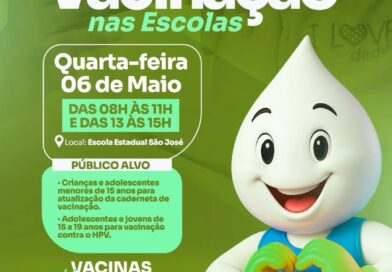 Público alvo: Saúde de Vicentina vai às escolas para vacinar estudantes