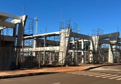 Novo receptivo do aeroporto ganha forma com avanço das obras em Dourados