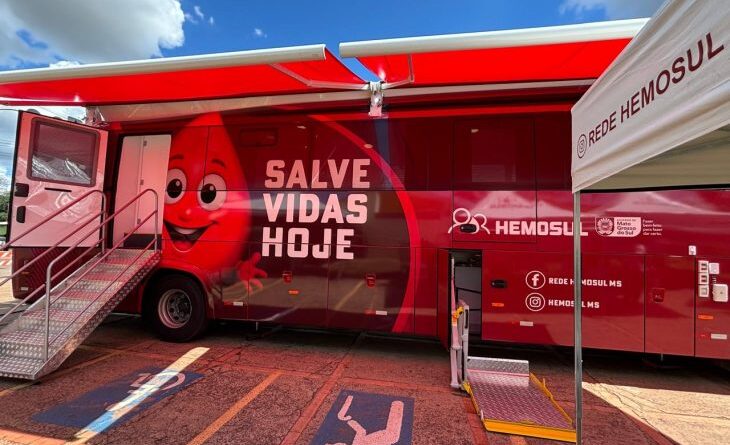 Junho Vermelho mobiliza doadores e leva Hemosul Móvel para municípios de MS