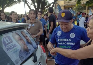 Eleições 2026: Mutirão de adesivagem movimenta Dourados com protagonismo de vice-governador