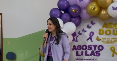 Assistência e Saúde de Vicentina promovem acolhimento e luta no Agosto Lilás e Dourado