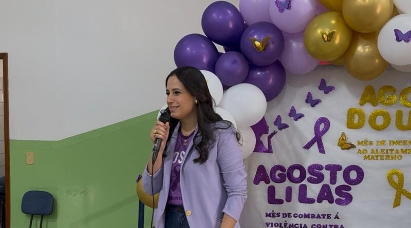 Assistência e Saúde de Vicentina promovem acolhimento e luta no Agosto Lilás e Dourado