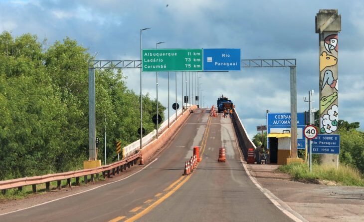 Corumbá: tráfego da ponte sobre o rio Paraguai, na BR-262, tem nova agenda de interdições