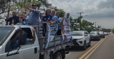 Com carreata, prefeita de Jateí lidera movimento de apoio ao governo estadual e ao Senado