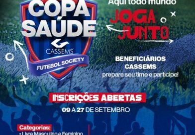 Copa Cassems: inscrições para a 17ª Edição começaram no dia 9 e vão até o dia 27 de setembro