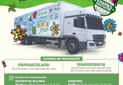 Carreta contra o câncer vai atender mulheres em Vicentina, São José e Vila Rica