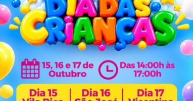 Em Vicentina, Prefeitura prepara três dias de festa às crianças da cidade e dos distritos